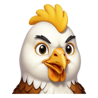 Chicken with inspirational good morning  sticker