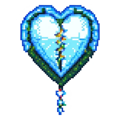 health symbol, pixel art style sticker
