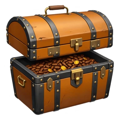 coffre avec de la ferraille cuivre  post apo survie loot  sticker