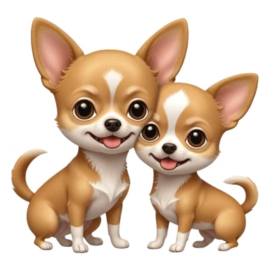 two annoying chihuahuas barking sticker