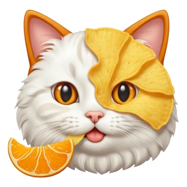 Chat qui mange du chips sticker