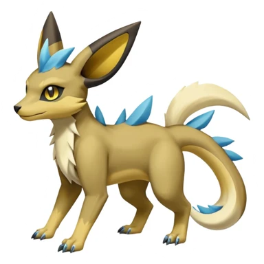 Manectric-Lucio-Cubone-Umbreon-Marowak-Draco-Fakémon-hybrid-creature (full body), 4 legs sticker