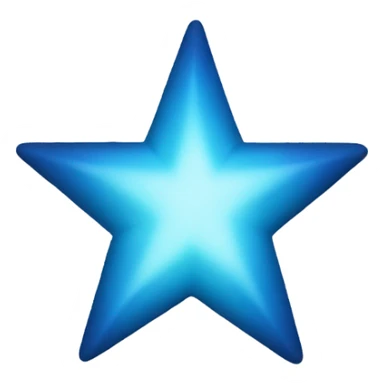 Blue star sticker