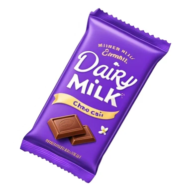 dairy milk chocolate bar, packaging sticker