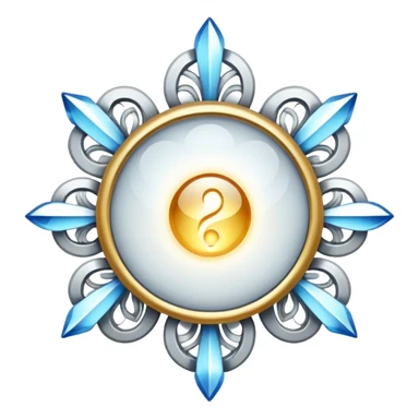 glitter white symbol of health sticker