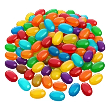 Happy jellybean sticker