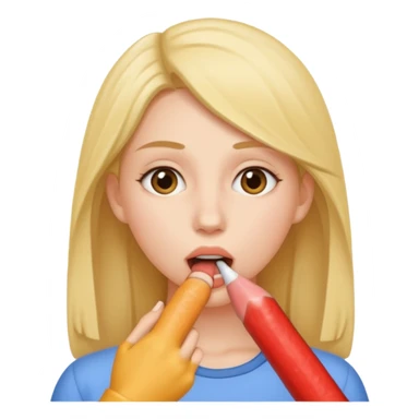 A sexy young woman sucking penis sticker