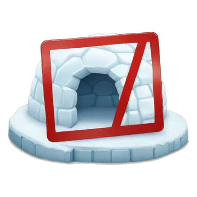 goofy igloo danger sign sticker
