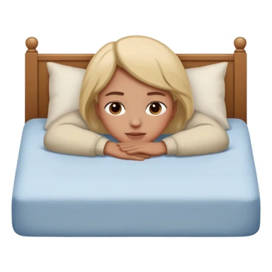 relaxing on bed sticker