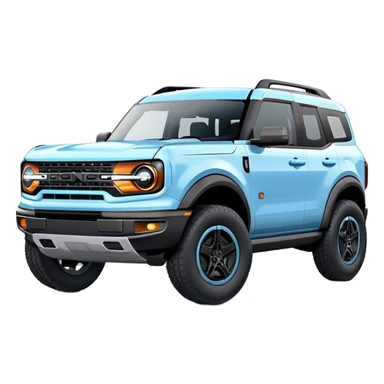 Ford bronco sport baby blue sticker