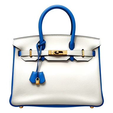 hermes birkin pure white color bag sticker