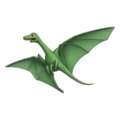 a pterodactyl with a mans face sticker