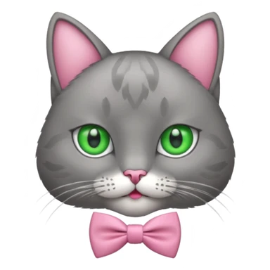 Gato con moño Rosita sticker