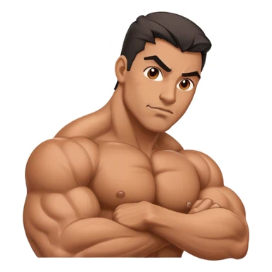 a latino with huge muscles sticker