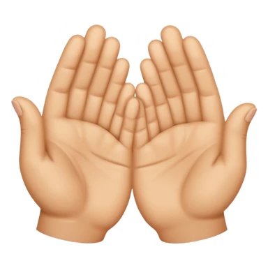 Two hands touching all finger tips shaped like a tent sticker