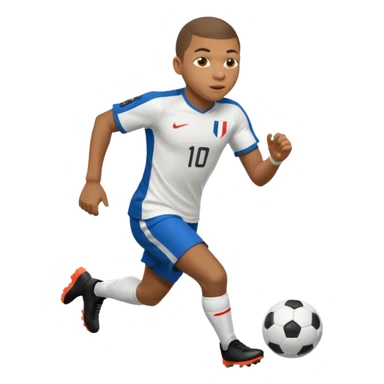 Mbappe running fast sticker