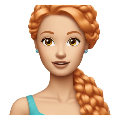 Beautiful Barbie ginger fair skin sticker