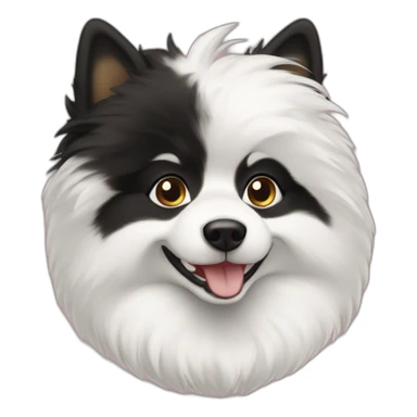 Spitz-blackhair-taill sticker