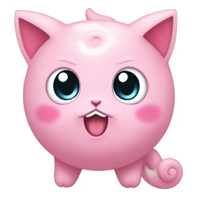 jigglypuff with fuur sticker