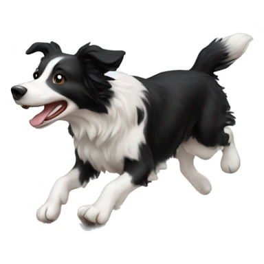 Anvil with border collie jumping over sticker