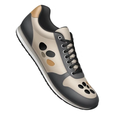  a human foot wearing a sneaker, fully visible, stepping firmly on the ground, leaving a clear shoe print under the sole. Rounded, glossy, smooth, soft shadows, white background.



 sticker