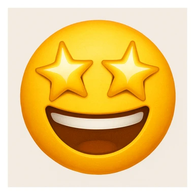 emoji with star eyes sticker
