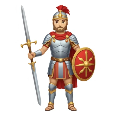 Famoso general cartagines de alto rango de la época púnica, estratega militar muy importante, foto del cuerpo entero sticker