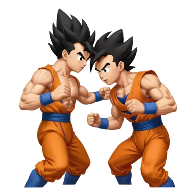 Goku punch Vegeta  sticker