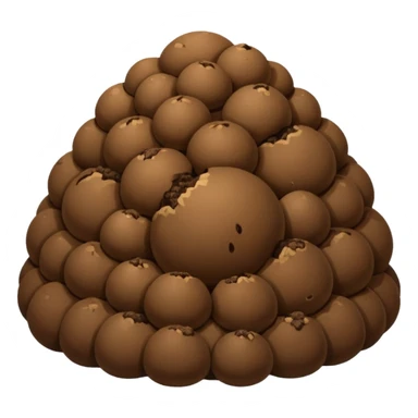 Bousier géant qui pousse un caca sticker