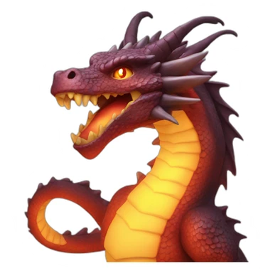 Dragon qui crache du feu sticker