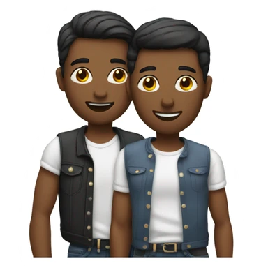 gay man couple sticker