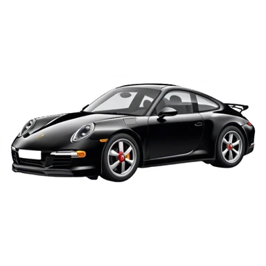 Porsche 911 - Porsche (Model Year: 2021) (Iconic colour: Black) sticker
