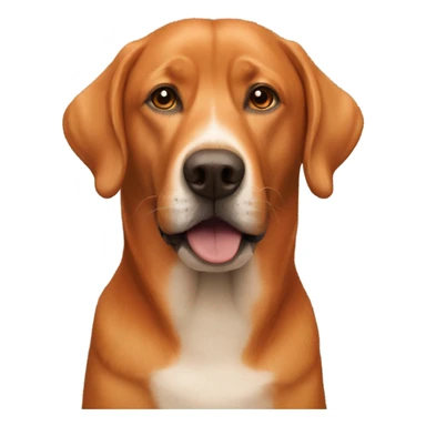  man and fox red labrador together sticker