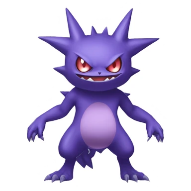  Gengar-Sableye-Genesect-Gliscor-Noibat-Fakemon Full body sticker