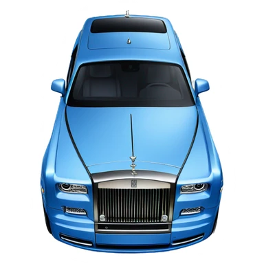 A  Rolls Royce Phantom blue sticker