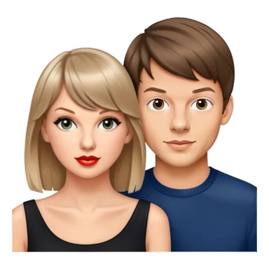 Taylor swift with Louis tomilson sticker