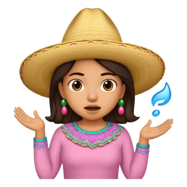 A Mexican girl named Samantha farting sticker