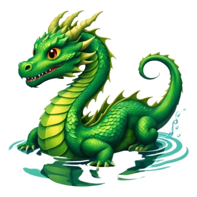 dragon in the lake sticker
