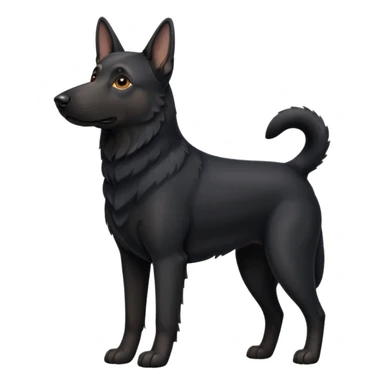 black german shepherd sticker