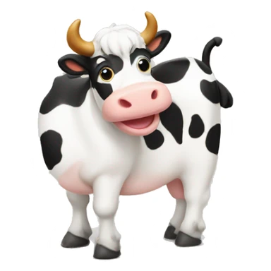 Christmas cows sticker
