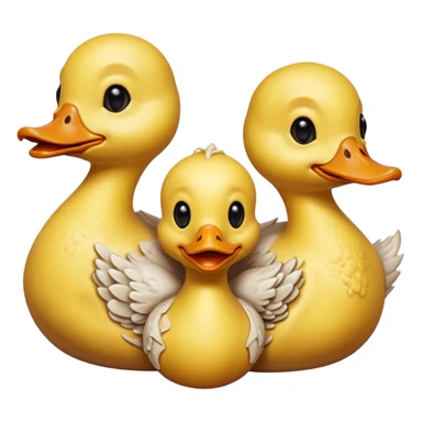 Rotting ducklings smile lovecraftian horror sticker