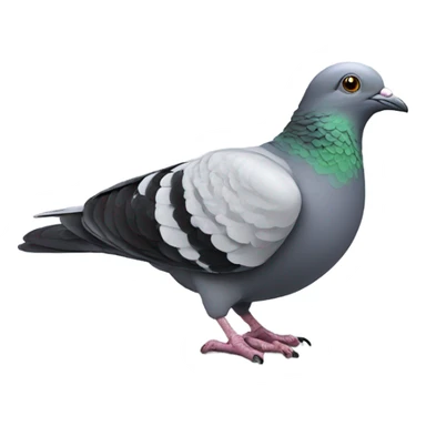 A pigeon playing football sticker