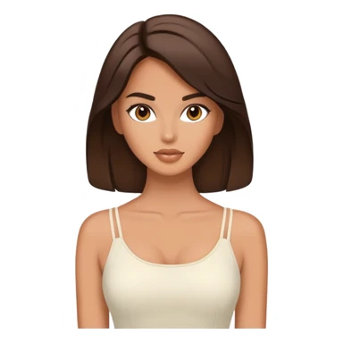 Brunette model in a fashion pose sticker