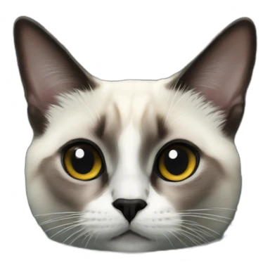 astronaut seal point siamese cat sticker
