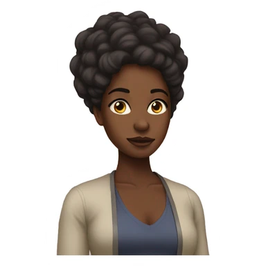 Black woman side eyeing  sticker