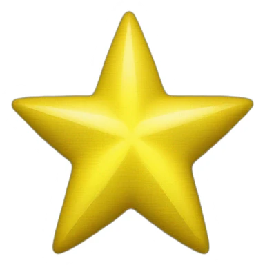 A bright yellow star sticker