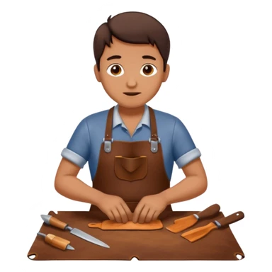 Leather Craft Worker sticker