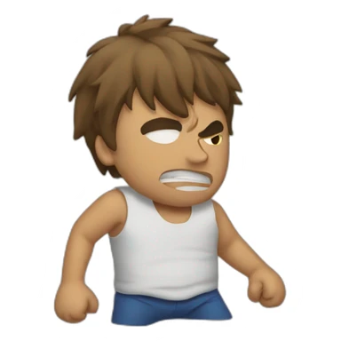 getting beat up sticker