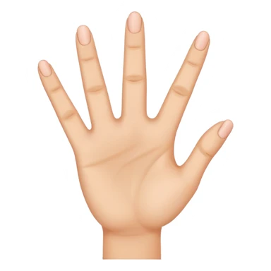 a finger holding up 3 fingers sticker