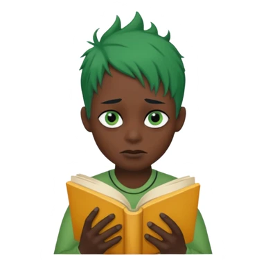 #peter has green hair he is creepy he is on a quest to remove all emojis he has a book with all the words that ever exist in his hand he likes fortnite has a reddit thing and a thong and he has a beak he is black and has a hoad his ayses are more and he is filled with cheese sticker